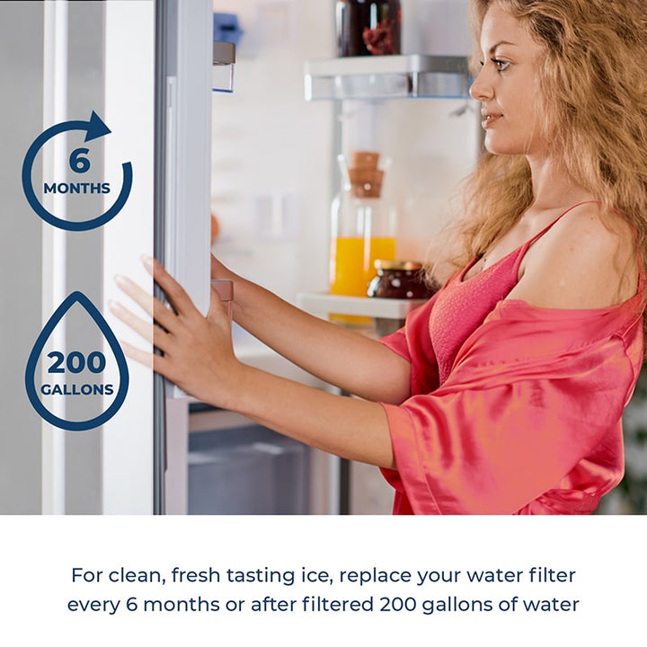EDR1RXD1 Replacement Refrigerator Water Filter for W10295370A P8RFWB2L 9081 Filter 1 Whr1rxd1 by Coachfilters 12PK