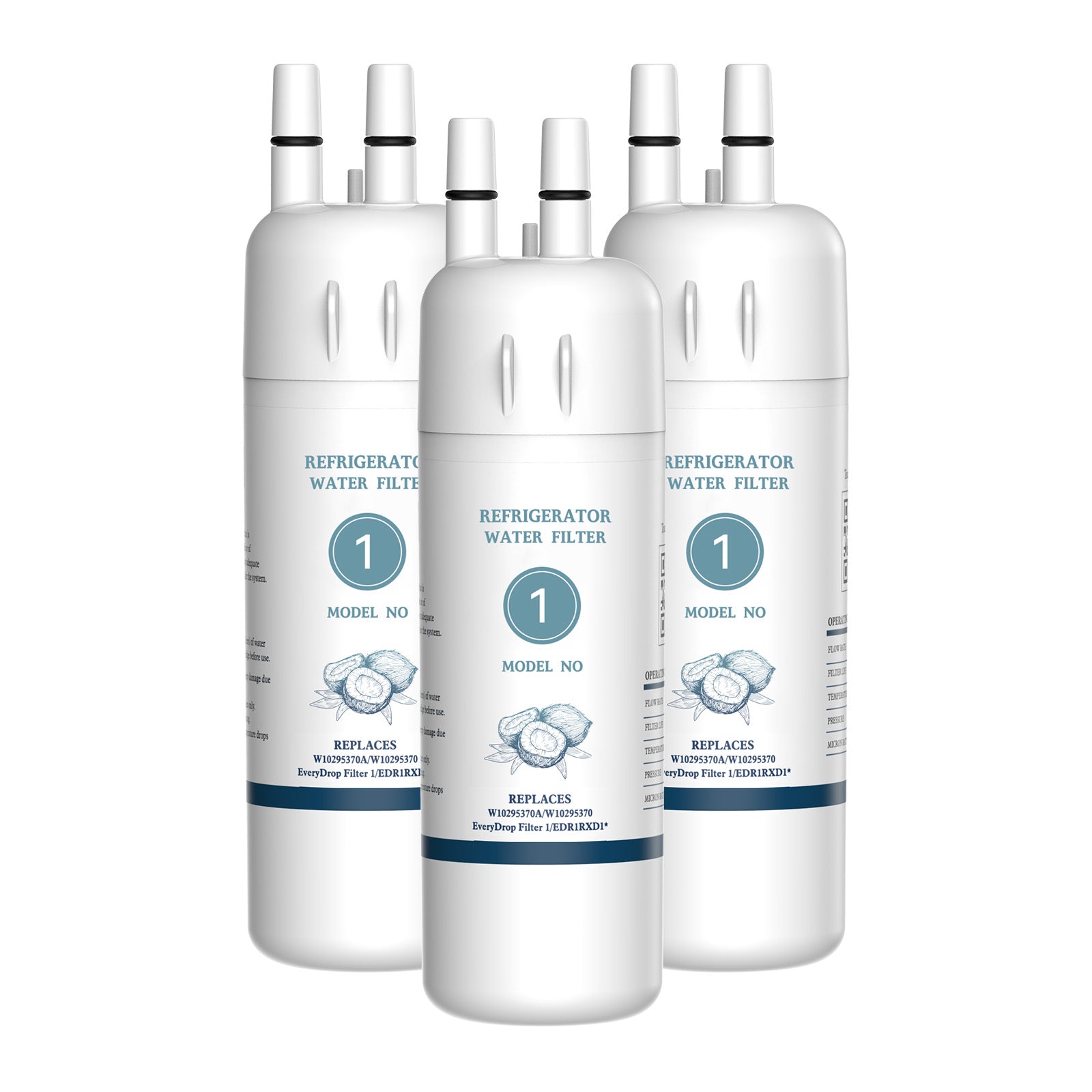 EDR1RXD1, W10295370A Fridge Filter Compatible with Whirlpool EveryDrop