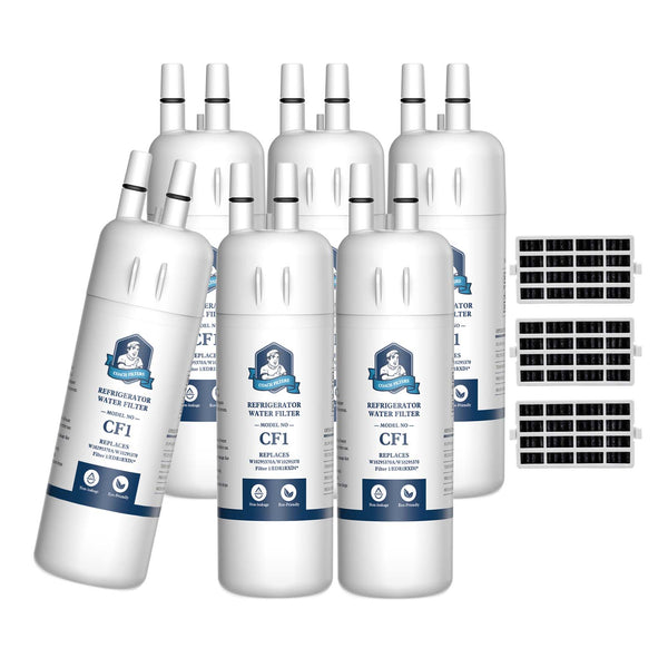 6PK EDR1RXD1, W10295370A, 9081 Refrigerator Water Filter1 With Air Filter