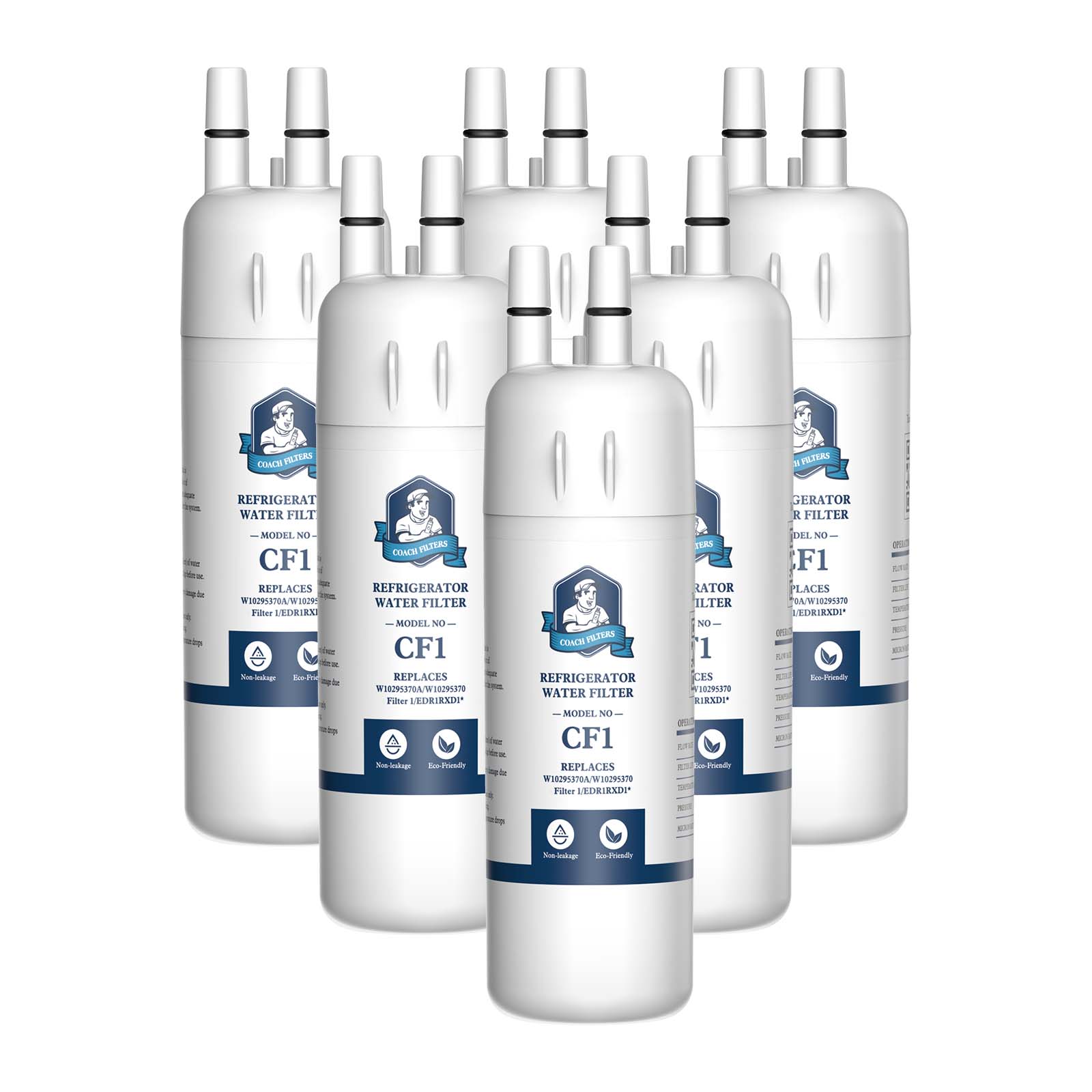 6PK EDR1RXD1 Replacement Refrigerator Water Filter for W10295370A P8RF