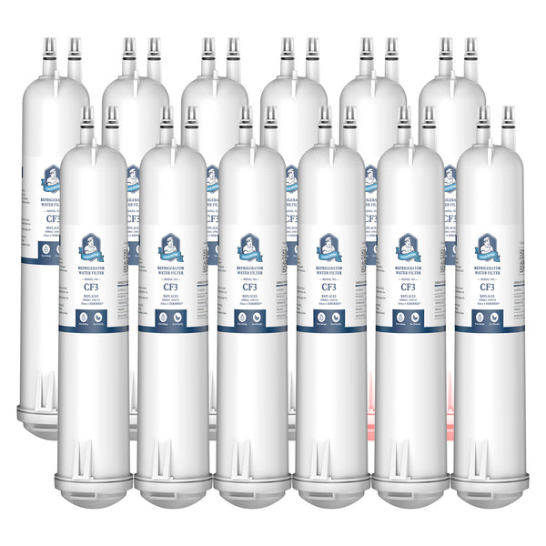 CoachFilters Compatible EDR3RXD1 Refrigerator Water Filter, 4396841, 4396710, 12Pack