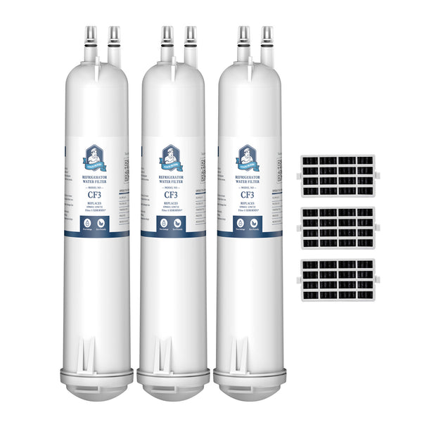CoachFilters EDR3RXD1 4396841 9083 Refrigerator Water Filter with Air Filter, 3Pack