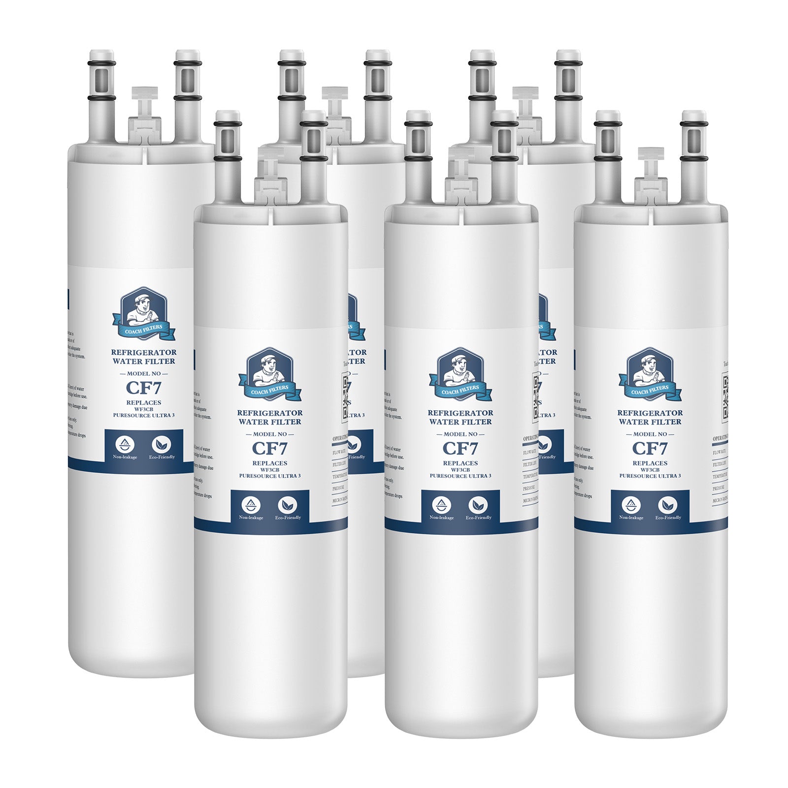 6Packs Compatible with WF3CB Water Filter,Puresource 3 Filter,AP456749 ...