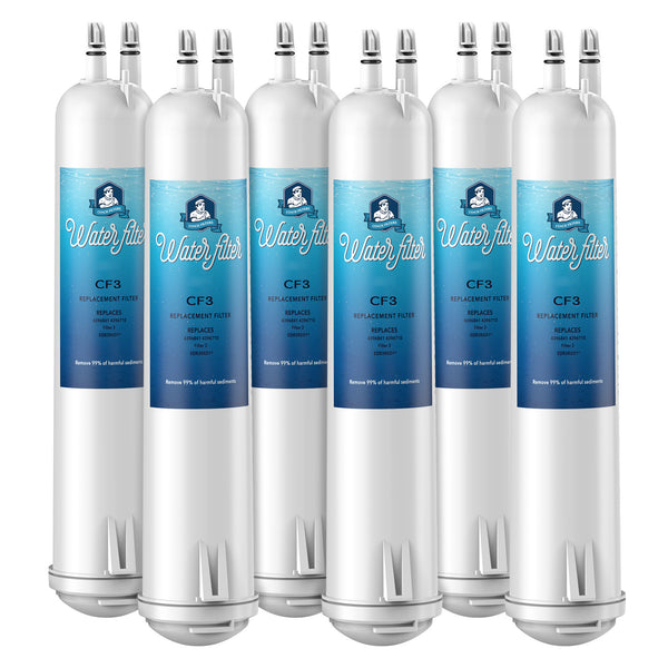 EDR3RXD1 Refrigerator Water Filter 3 Replacement, 4396841, 4396710, CoachFilters, 6Pack